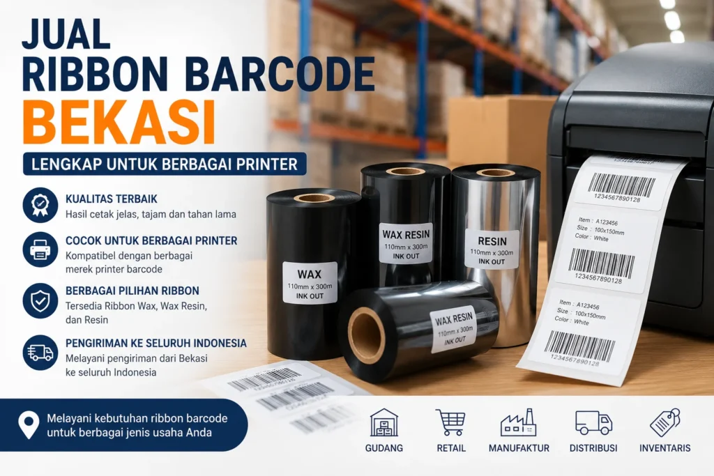 Jual Ribbon Barcode Bekasi Lengkap untuk Berbagai Printer