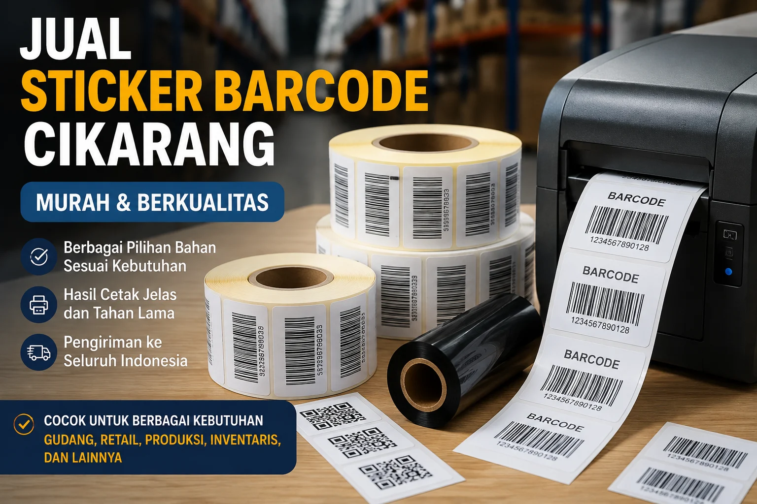 Jual Sticker Barcode Cikarang Murah & Berkualitas